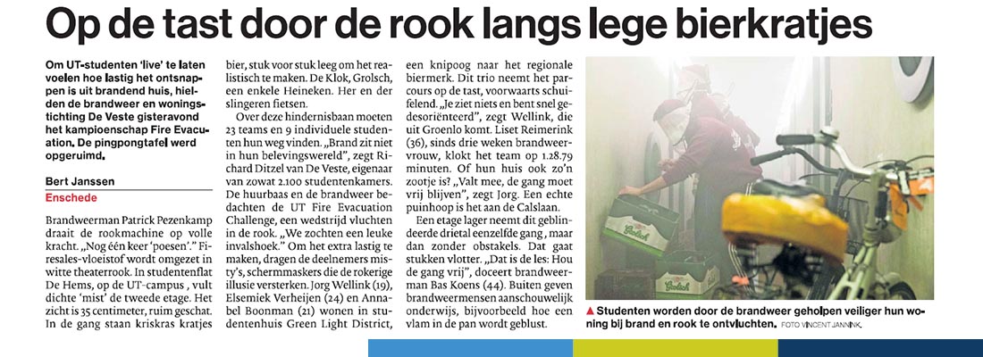 Kampioenschap Fire Evacuation Twente